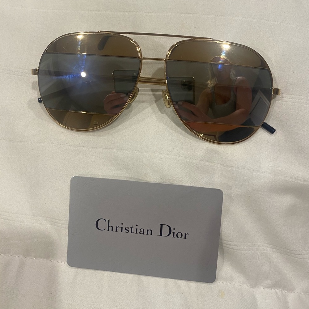Dior split reflective sunglasses